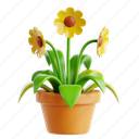 flower, pot, spring time, springtime, garden, sunny day, sunny, nature, spring 
