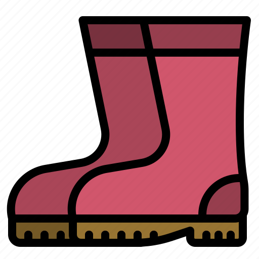 Spring, rainboots, rubber, shoes, weather, footwear icon - Download on Iconfinder