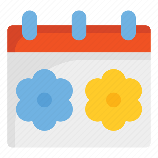 Calendar, spring, flower icon - Download on Iconfinder