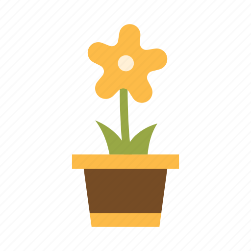 Spring, season, pot, flower, plant, floral, vase icon - Download on Iconfinder