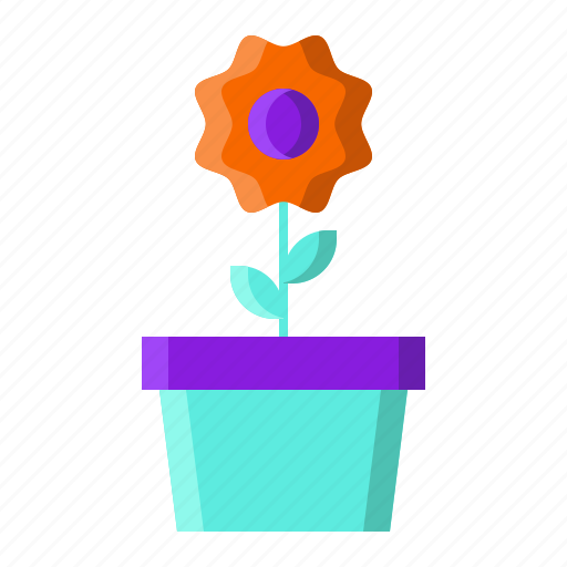Flower, garden, plant, pot icon - Download on Iconfinder