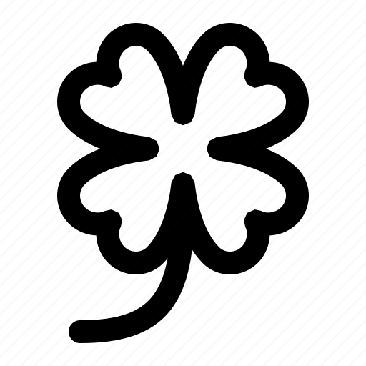 Clover, four, leafs, luck, plant, trefoil icon - Download on Iconfinder