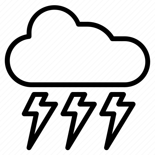 Cloud, heavy, rain, strom, weather icon - Download on Iconfinder