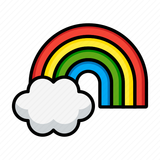 Rainbow, weather, climate, sky, clouds icon - Download on Iconfinder