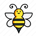 bee, insect, honey, bug, beetle