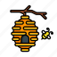 honey, honeycomb, bee, hive, nature 