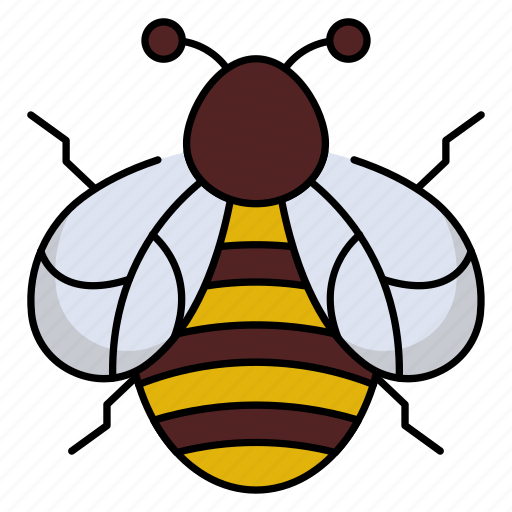 Bee, pollination, insect, honey, hive, garden, buzzing icon - Download on Iconfinder