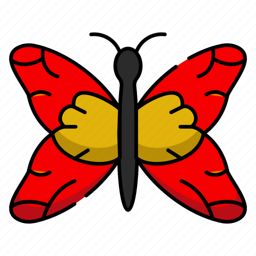 Butterfly, insect, wings, colorful, pollination, flutter, garden icon - Download on Iconfinder