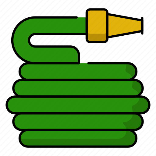 Hose, pipe, irrigation, watering, flexible, garden, outdoor icon - Download on Iconfinder