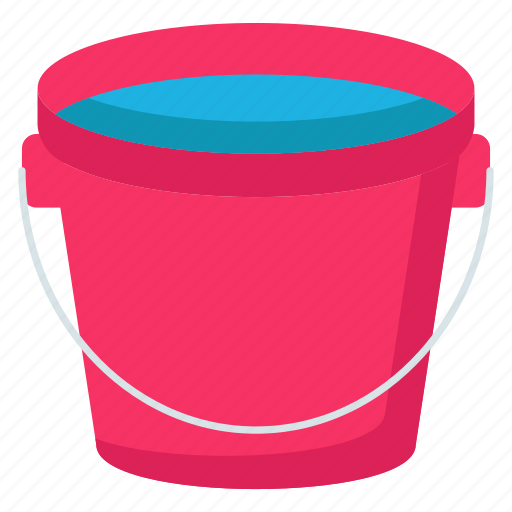 Water, bucket, hydration, gardening, utility, container, watering icon - Download on Iconfinder