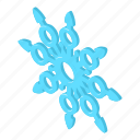 snowflake, isometric, beautifulsnowflake, lightblue, wintersymbol