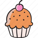 muffin, cupcake, dessert, bakery, food, sweet