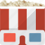 stereoscopic, food, movie, popcorn, 3d 