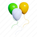 balloon, birthday, present, party, decoration, patrick day
