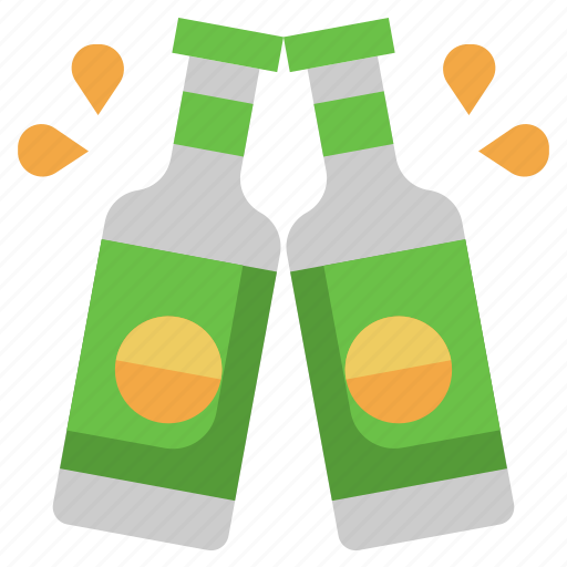 Beer, bottle, alcohol, toast, bar icon - Download on Iconfinder