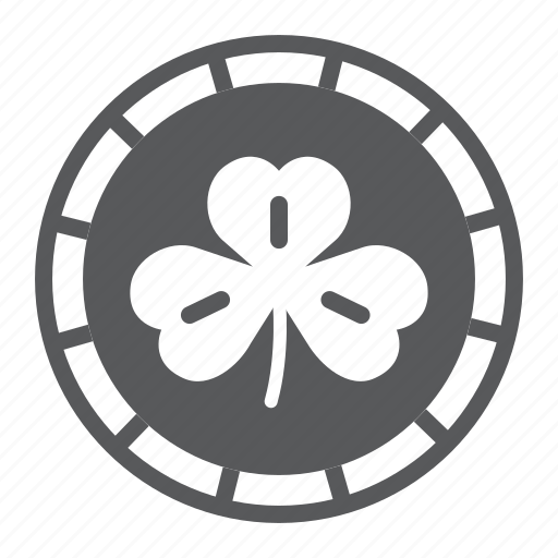 Coin, three, leaf, clover, shamrock, gold, finance icon - Download on Iconfinder