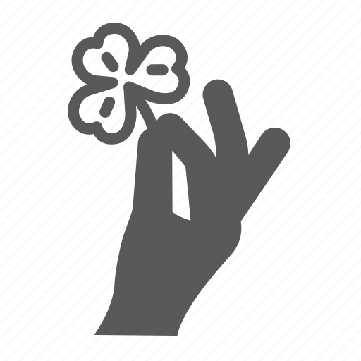 Hand, holding, clover, hold, three, leaf, shamrock icon - Download on Iconfinder
