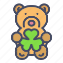 bear, day, gift, patricks, saint, shamrock, teddy