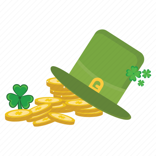Coins, hat, ireland, irish, patrick, st icon - Download on Iconfinder