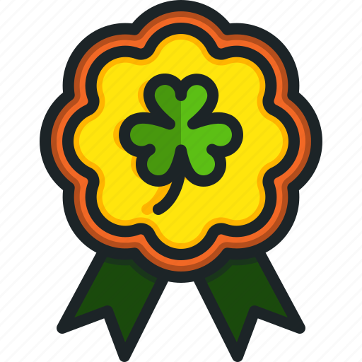 Badge, clover, st, patricks, day, shamrock, insignia icon - Download on Iconfinder