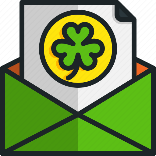 Invitation, greeting, card, saint, patricks, day, envelope icon - Download on Iconfinder