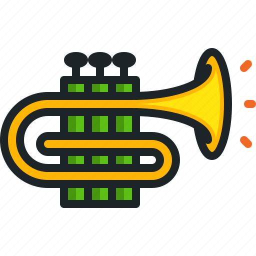 Trumpet, music, wind, instrument, orchestra, multimedia icon - Download on Iconfinder