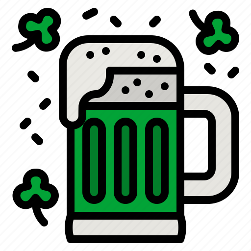 Beer, alcohol, party, clover, mug icon - Download on Iconfinder