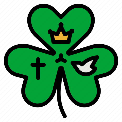 Clover, leaf, trinity, saint, patrick icon - Download on Iconfinder