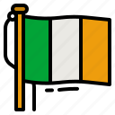 ireland, flag, irish, saint, patrick