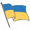 ukraine, flag, war, stop war