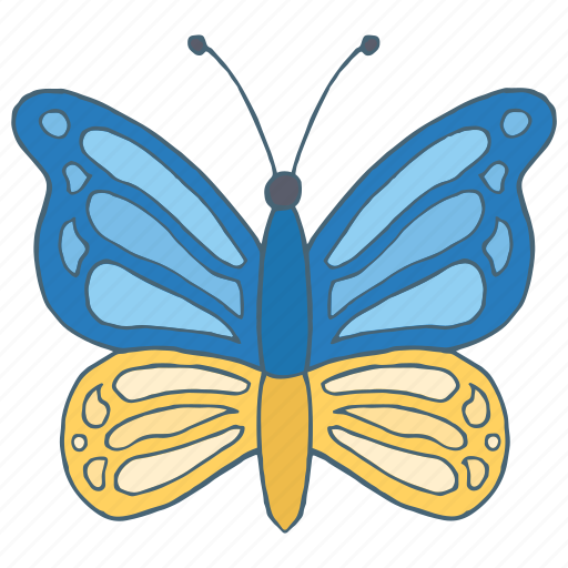 Ukraine, butterfly, insect, nature sticker - Download on Iconfinder