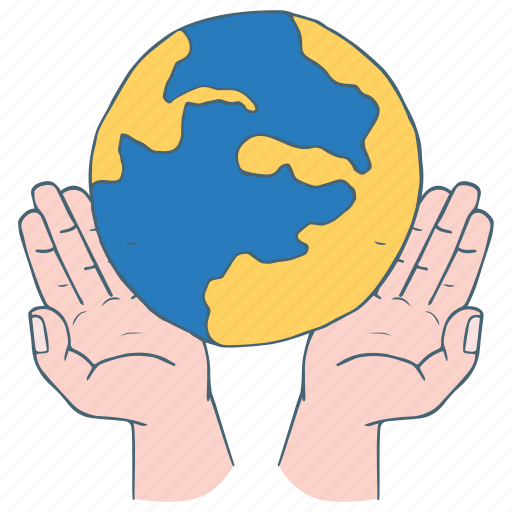Ukraine, globe, global, map, earth, location sticker - Download on Iconfinder