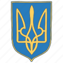 ukraine, trident, emblem, coat of arms of ukraine