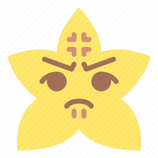 Angry, star, emoji, emoticon, feeling icon - Download on Iconfinder