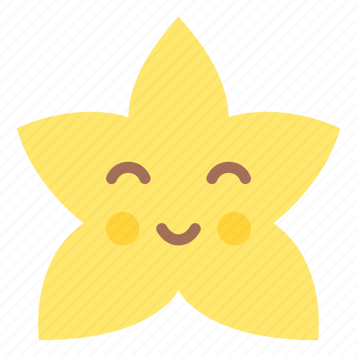 Blushing, smile, star, emoji, emoticon, feeling icon - Download on Iconfinder