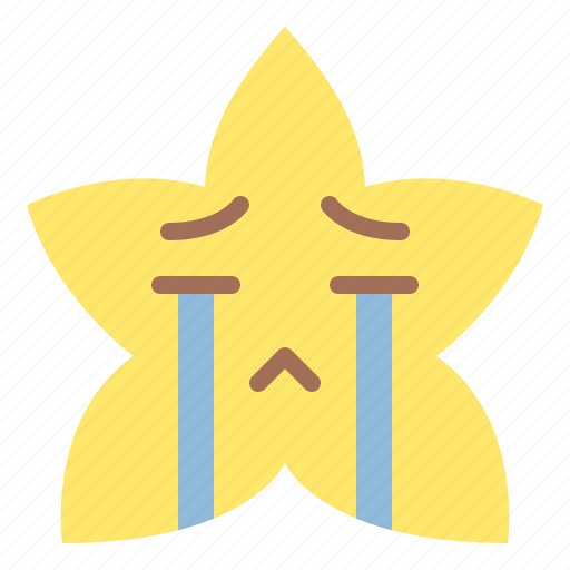 Crying, sad, tear, star, emoji, emoticon, feeling icon - Download on Iconfinder