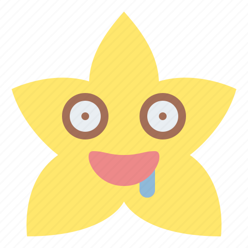 Drooling, star, emoji, emoticon, feeling icon - Download on Iconfinder