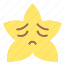 feeling, down, star, emoji, emoticon
