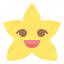 grinning, star, emoji, emoticon, feeling 