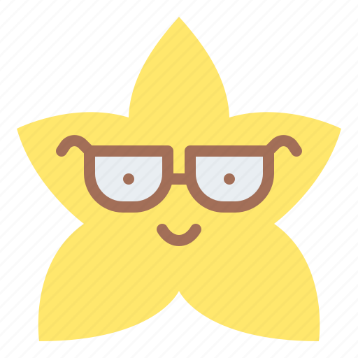 Nerd, star, emoji, emoticon, feeling icon - Download on Iconfinder