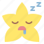 sleeping, star, emoji, emoticon, feeling 