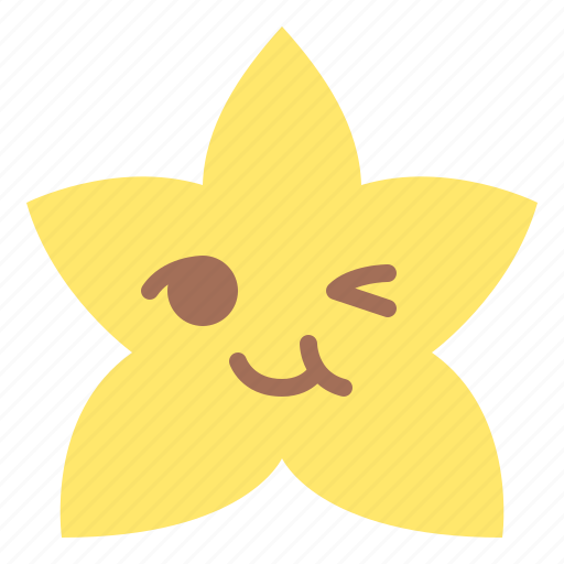 Wink, star, emoji, emoticon, feeling icon - Download on Iconfinder