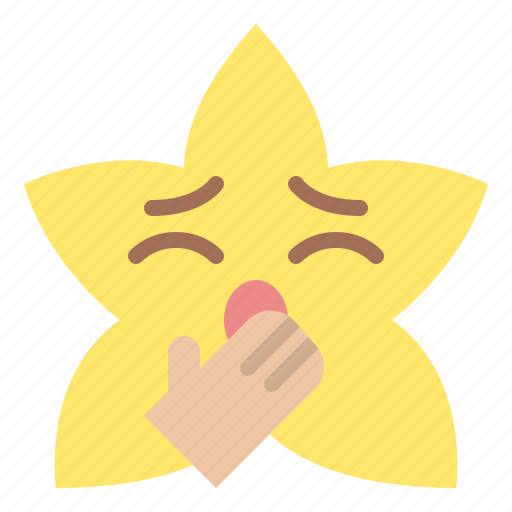 Yawning, star, emoji, emoticon, feeling icon - Download on Iconfinder