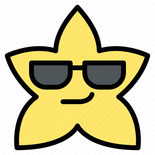 Cool, star, emoji, emoticon, feeling icon - Download on Iconfinder