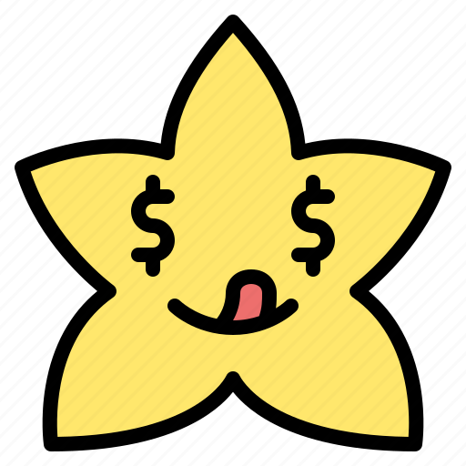 Dollar, sign, eyes, greedy, star, emoji, emoticon icon - Download on Iconfinder