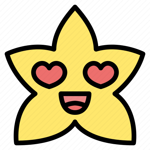 Heart, eyes, star, emoji, emoticon, feeling icon - Download on Iconfinder
