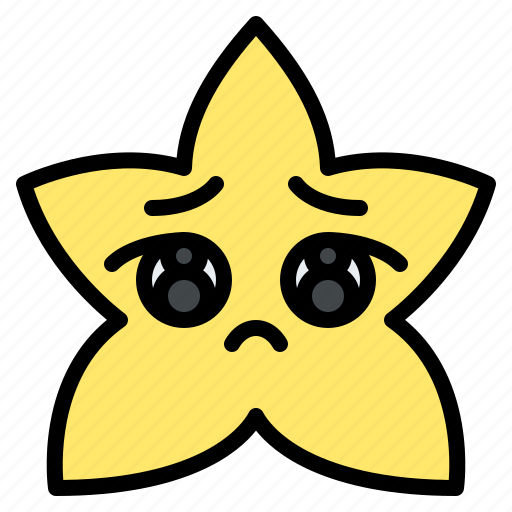 Pleading, star, emoji, emoticon, feeling icon - Download on Iconfinder