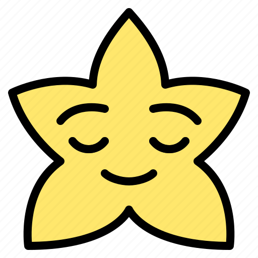 Relieved, star, emoji, emoticon, feeling icon - Download on Iconfinder