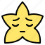 sad, disappointed, star, emoji, emoticon, feeling 
