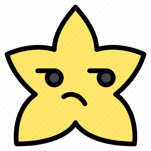 Unamused, star, emoji, emoticon, feeling icon - Download on Iconfinder